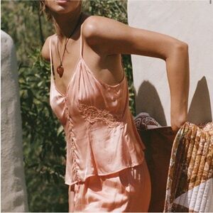 Spell And The Gypsy Peach Boudoir Cami And Pants Set